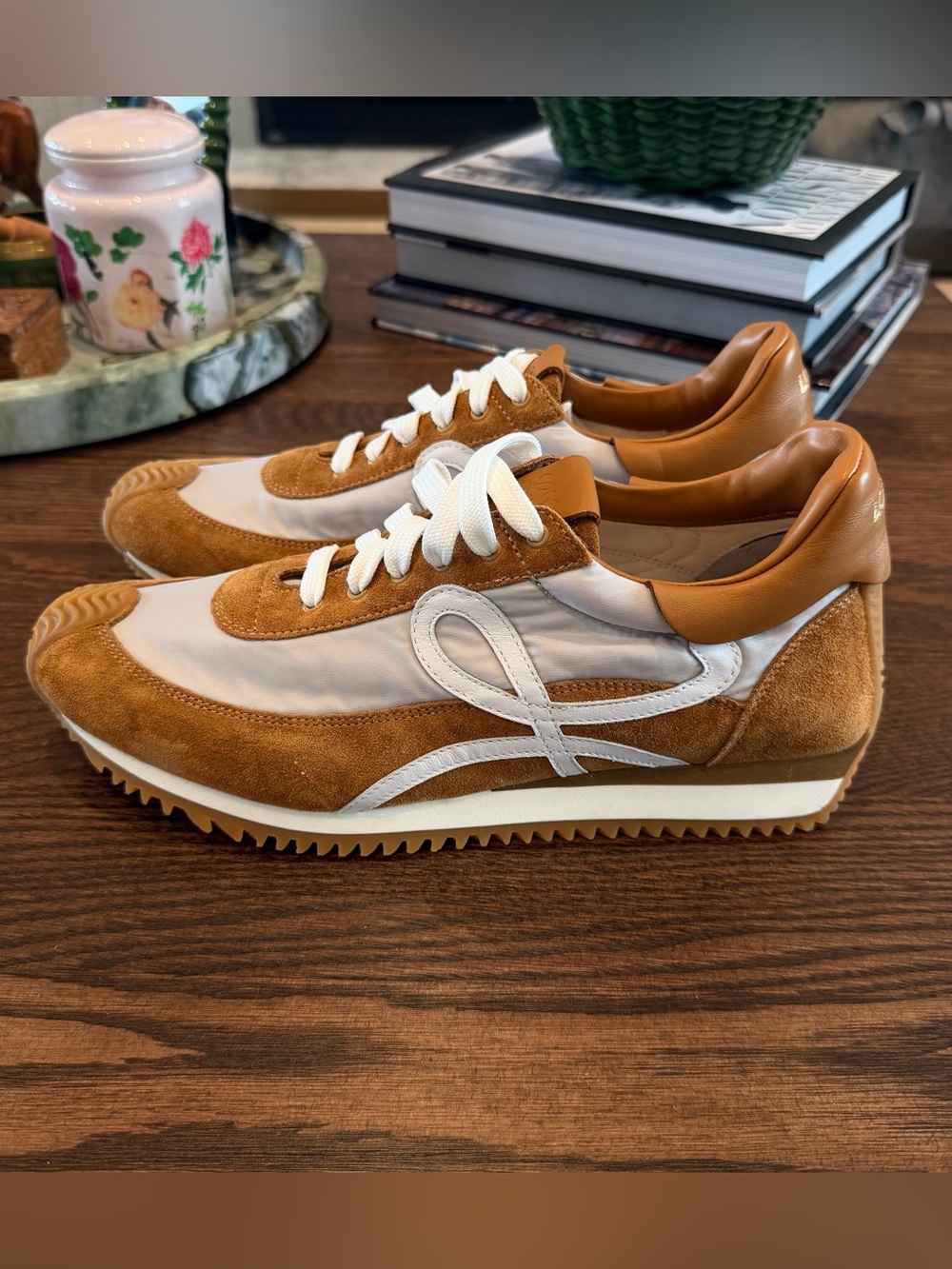 Brand New!  Loewe Flow Sneakers in Suede and Nylon - Size 41